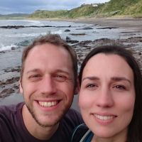 Selfie am Raglan Beach