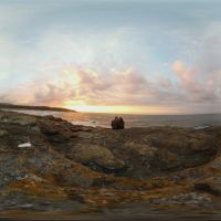 Ein Oystercatcher versuchte uns sehr energisch von seinem Aussichtspunkt zu vertreiben, denn dort war auch sein Nest