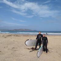 Surfen in Curio Bay