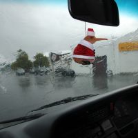 Weihnachtsschmuck im Camper