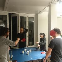 Lukas Abschiedsfeier, 'Roof-Pong' bis spät in die Nacht :)